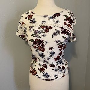 White Floral Top